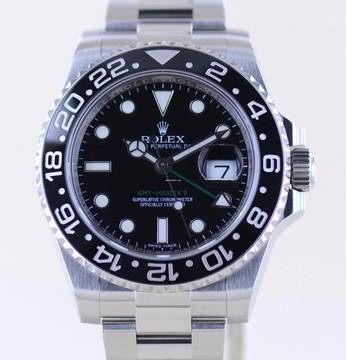  Rolex GMT-Master II 116710LN Oysterband Keramik Stahl Top B+P 
