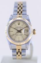 Thumbnail von Rolex Lady-Datejust Stahl Gold Champagner Tapestry dial Jubiléband 26mm Klassiker