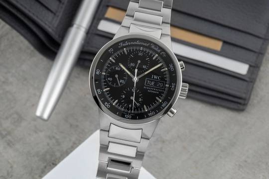  IWC GST Chronograph Black Dial Automatik Edelstahl Herrenuhr Ref. IW370708 