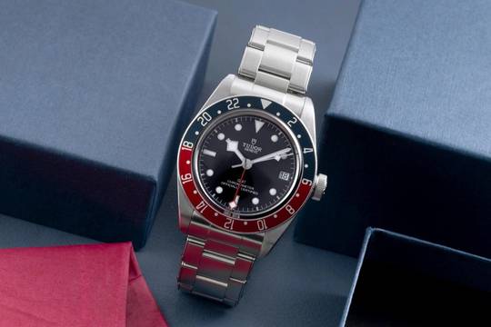  Tudor Black Bay GMT Edelstahl Automatik Herrenuhr Ref. M79830RB-0001 B&P 2019 