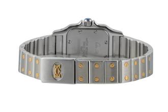 Thumbnail von Cartier Santos Galbée Lady Stahl / Gold Damenuhr Saphirglas Ref. W20012C4 1567