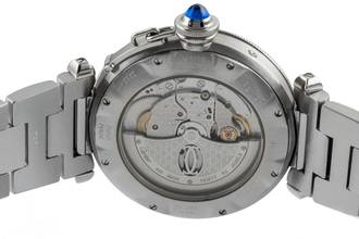 Thumbnail von Cartier Pasha GMT Power Reserve Automatik Stahl Herrenuhr Ref. W31037H3 2388