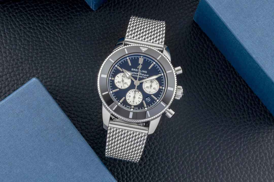  Breitling Superocean Heritage II Chronograph Stahl Ref. AB0162121B1A1 B&P 2021 