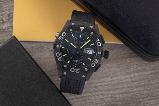  TAG Heuer Aquaracer 500M Chronograph Titan Automatik Herrenuhr Ref. CAJ2180-2 