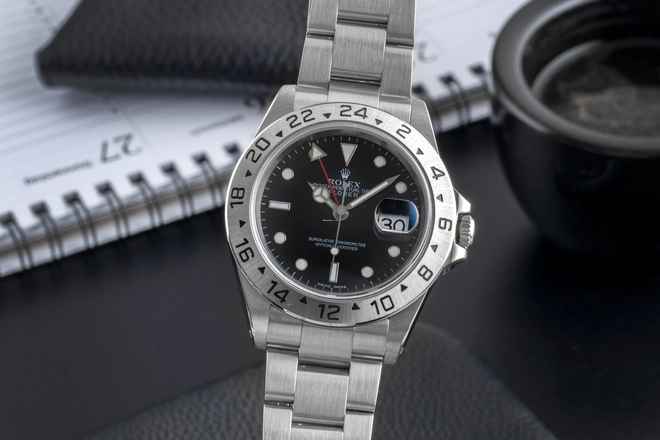  Rolex Explorer II Black Dial Edelstahl Automatik Herrenuhr Ref. 16570 K-Serie 