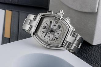 Thumbnail von Cartier Roadster Chronograph XL Edelstahl Automatik Herrenuhr Ref. W62006X6 2618
