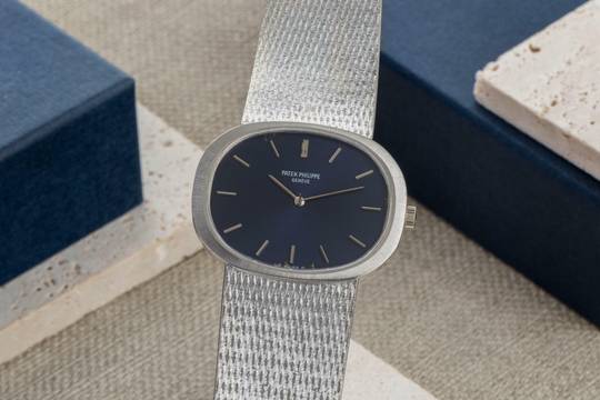  Patek Philippe Ellipse d'Or Golden Ellipse 18k Weissgold Handaufzug Herrenuhr Ref. 3583/1 