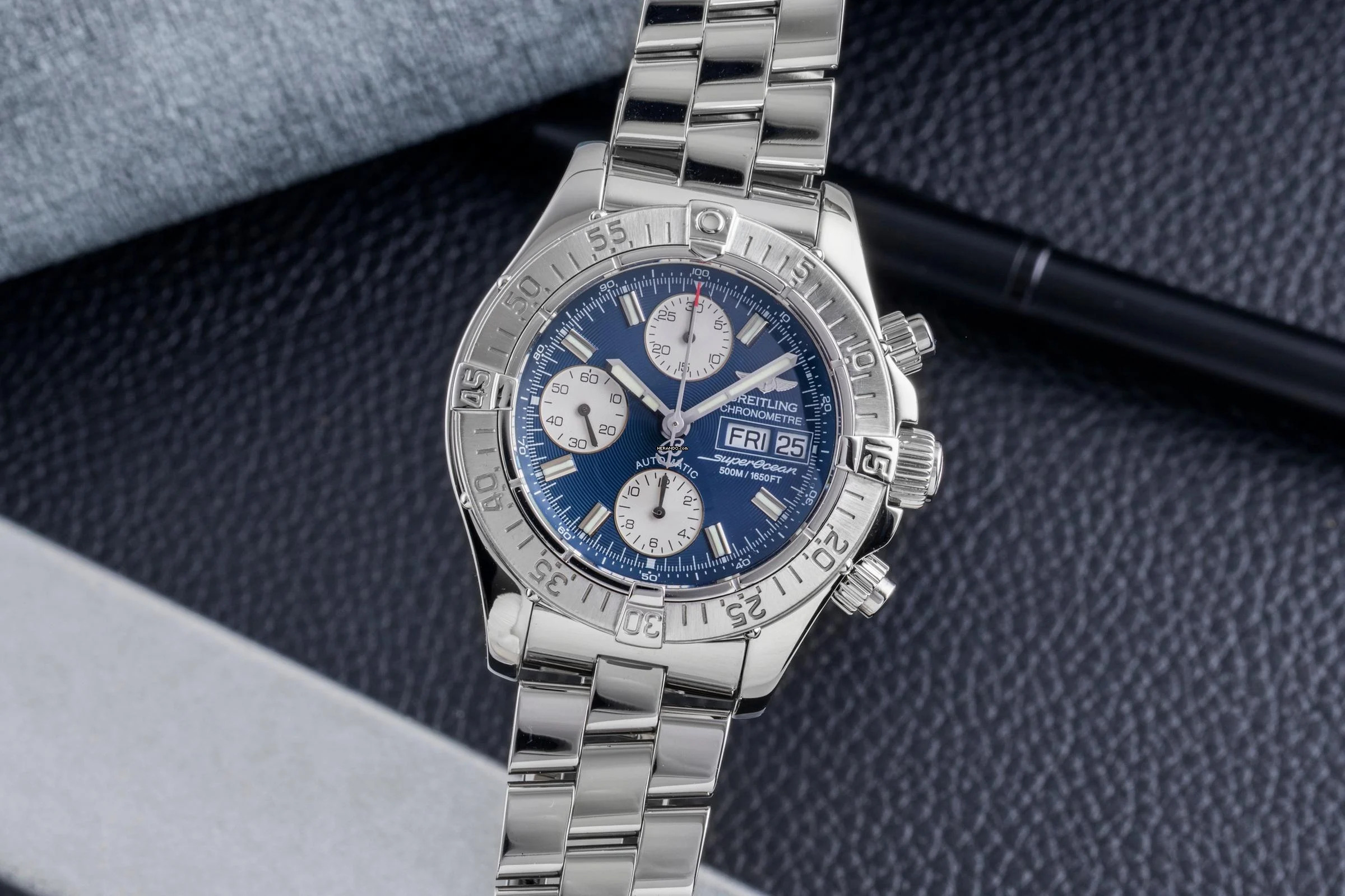  Breitling Superocean Chronograph II Edelstahl Automatik Herrenuhr Ref. A13340 