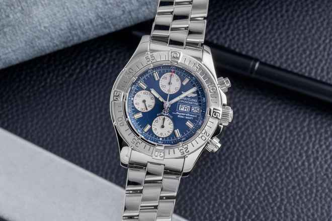  Breitling Superocean Chronograph II Edelstahl Automatik Herrenuhr Ref. A13340 