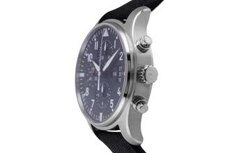 Thumbnail von IWC Fliegeruhr Chronograph Pilot Fliegeruhr Chronograph Automatik Edelstahl Herrenuhr Ref. IW377701