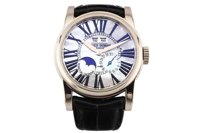  Roger Dubuis Hommage Perpetual Calendar In 18k White Gold MOP Dial - RD Service Papers - HO43 1439 0 