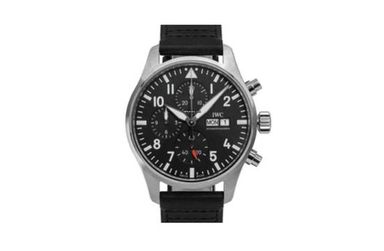  IWC Fliegeruhr Chronograph Pilot Watch Chronograph Stainless Steel - 24 Months Warranty - IW3780 