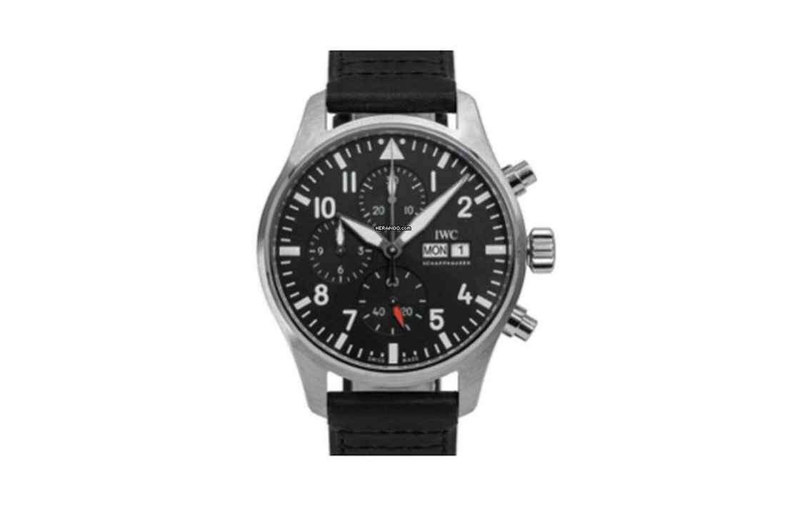 IWC Piloten Chronograaf Horloge Staal - 24 Maanden Garantie IW3780
