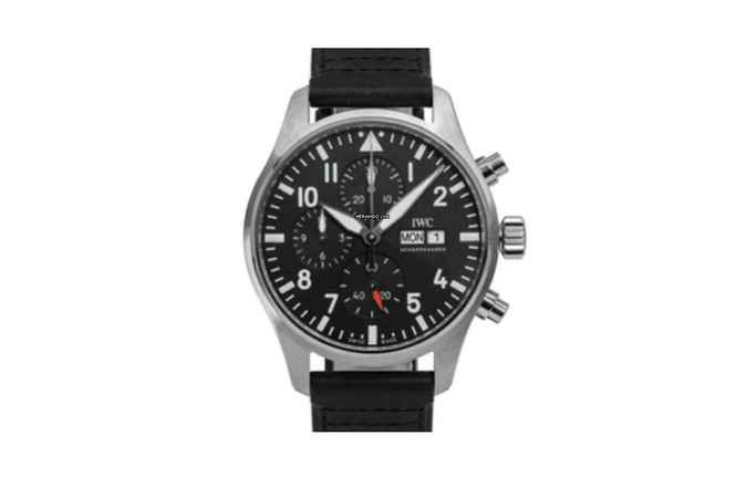  IWC Fliegeruhr Chronograph Pilot Watch Chronograph Stainless Steel - 24 Months Warranty IW3780 
