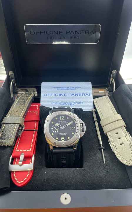 Panerai Luminor Submersible ZESTAW PEŁNY z pudełkiem i papierami +3 paski w doskonałym stanie