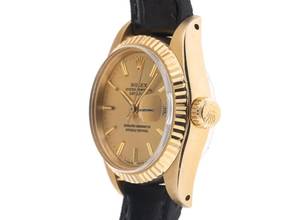 Thumbnail von Rolex Lady-Datejust Ref.6917 1978 Box&Beschreibung sehr gut Vintage Datejust Lady open 6/9 18kt Gelbgold