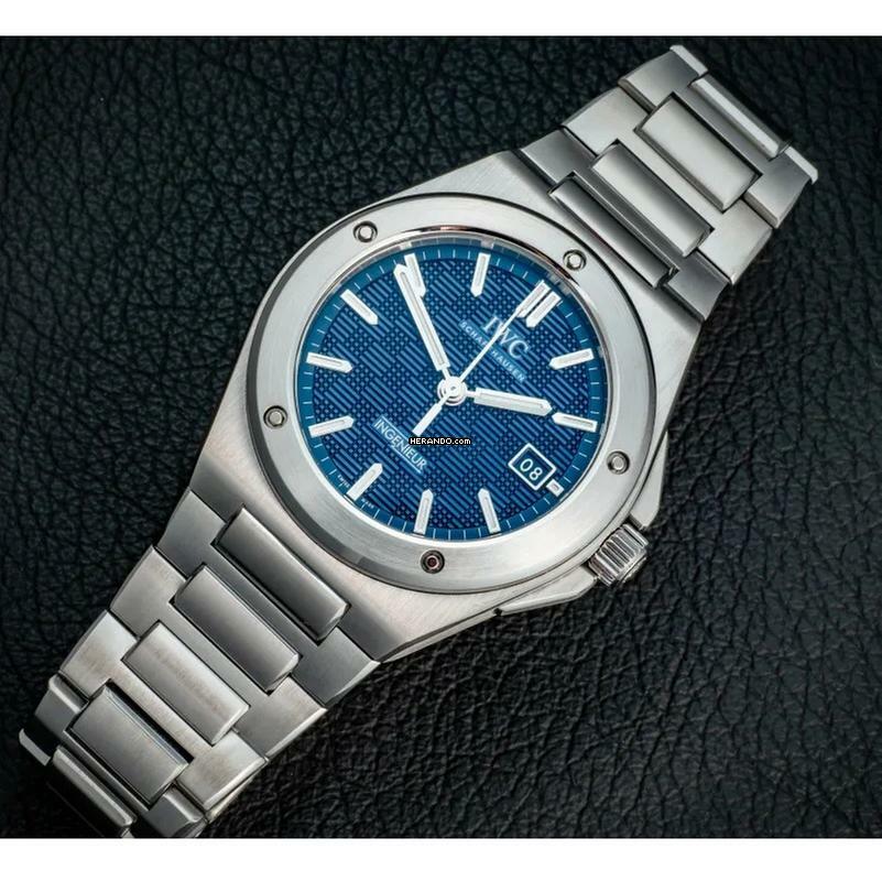 IWC Ingenieur Automatic 40 Blue NUOVO SET COMPLETO