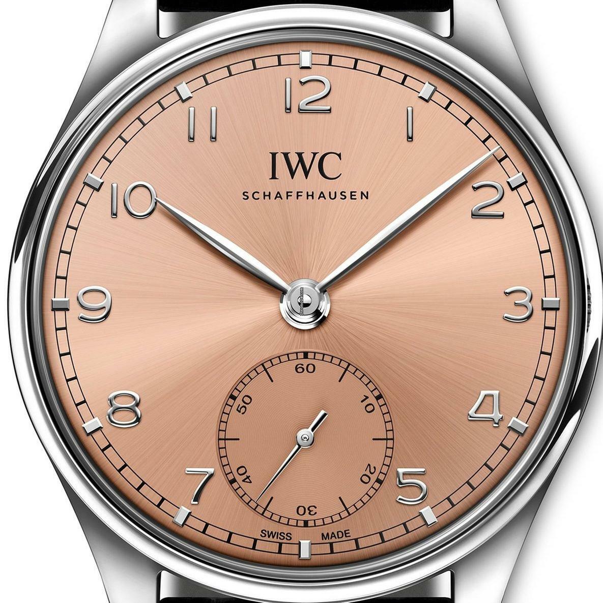  IWC Portugieser Automatik 40 Salmon Dial 40mm NEW FULL SET 