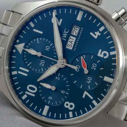  IWC Fliegeruhr Chronograph Pilot Chronograph NEW FULL SET 