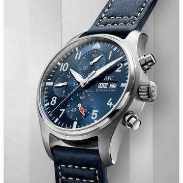  IWC Fliegeruhr Chronograph Pilot Chronograph NEW FULL SET 