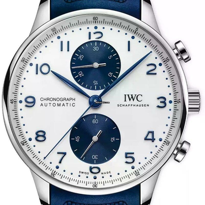 IWC Portugieser Cronografo Portuguese Chronograph Portugieser 2022 Nuovo Completo in Acciaio