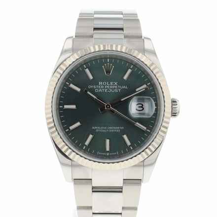  Rolex Datejust 36 Oyster Mint Green Dial 