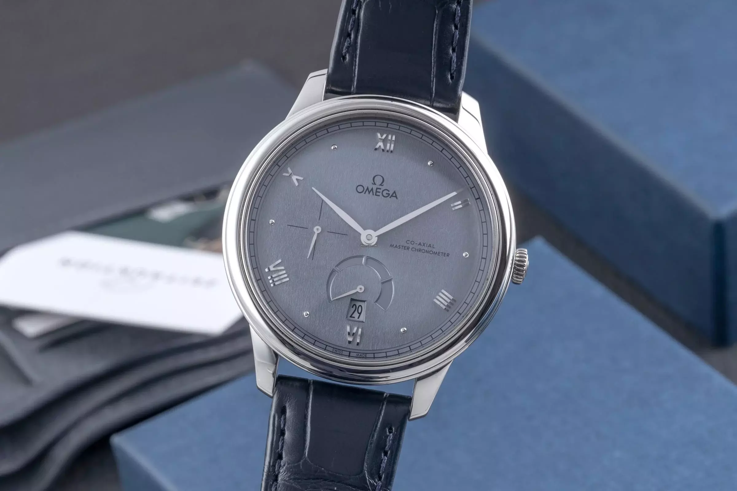 Omega De Ville Prestige Edelstahl Automatik Ref. 434.13.41.21.03.001 B&P 2023