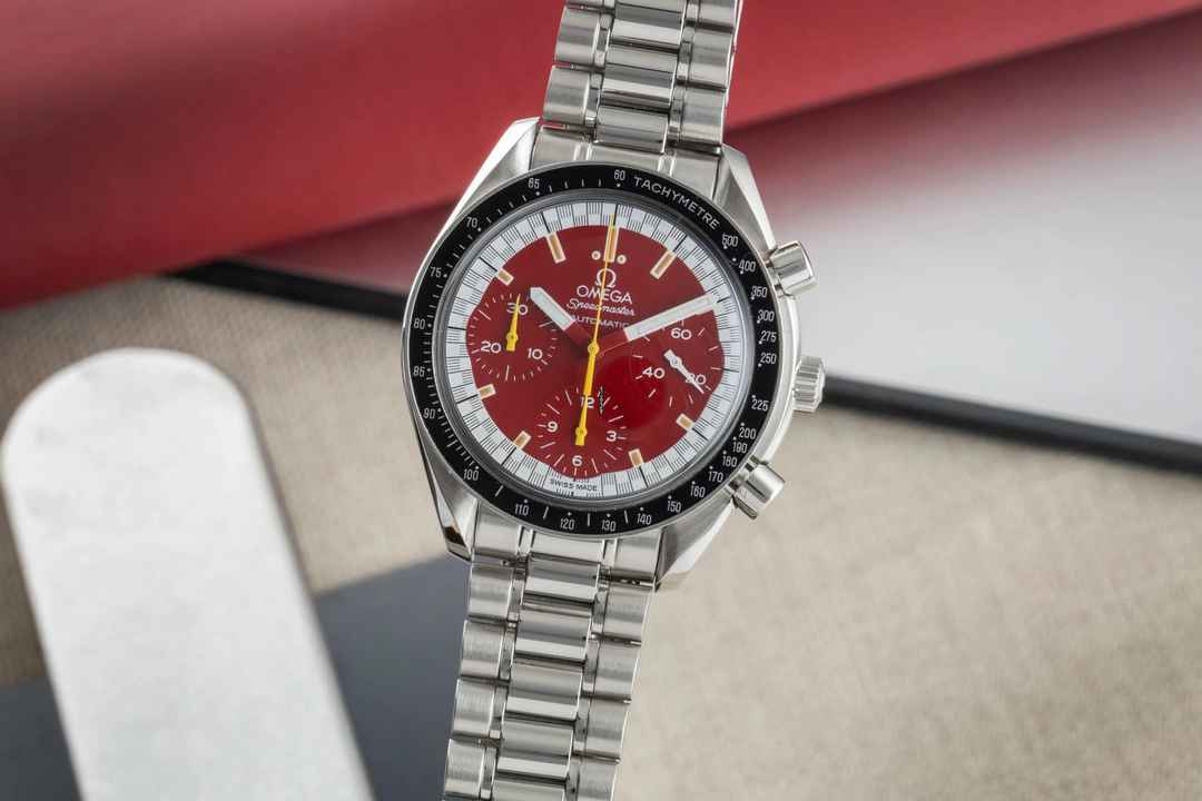  Omega Speedmaster Reduced Michael Schumacher Chronograph Ref. 3510.61.00 B&P 