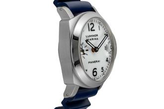 Thumbnail von Panerai Luminor Marina Dial Blanco Automático Automático Acero Reloj de Hombre Ref. PAM00049