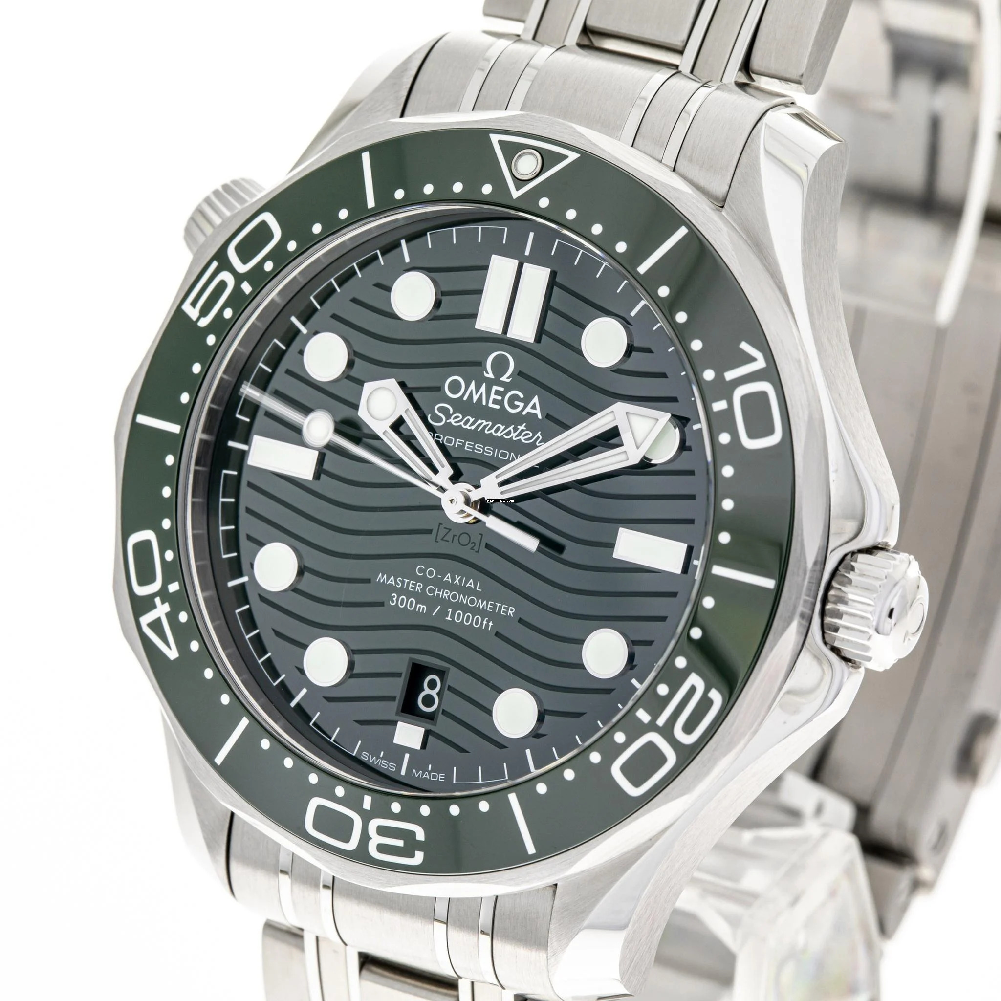 Omega Seamaster Diver 300 M Green – 210.30.42.20.10.001 – NEW & Unworn – 02/2026 Full Set