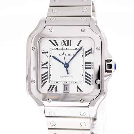  Cartier Santos De Cartier 40x47 White – WSSA0018 – NEW & Unworn – 02/2026 Full Set 