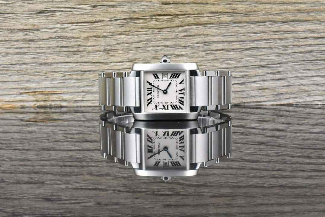  Cartier Tank Française Quarz 2465 Medium / Mide Size 