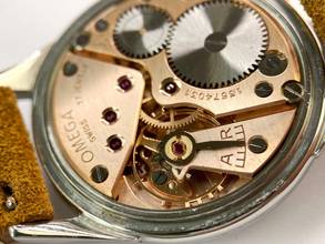 Thumbnail von Omega Classic Vintage Custom Green Dial Serviced 35mm 2605 2605