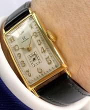 Thumbnail von Omega Classic Serviced Vintage Art Deco Tank 22 x 39mm Gold Plated