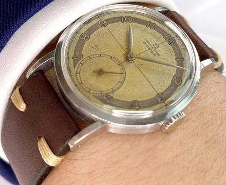  Omega Classic Vintage 30T2 RG Art Deco Chronometer Chronometre 33mm Steel Serviced 2366 