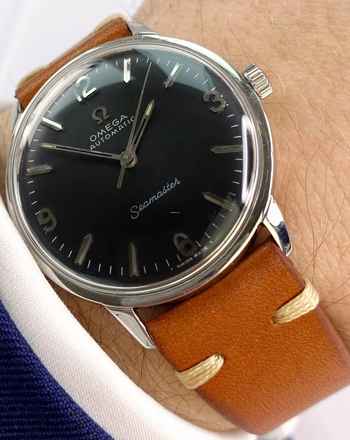  Omega Seamaster Serviced Seamaster Vintage Automatic Automatik ref 165001 Black Restored Dial 165001 