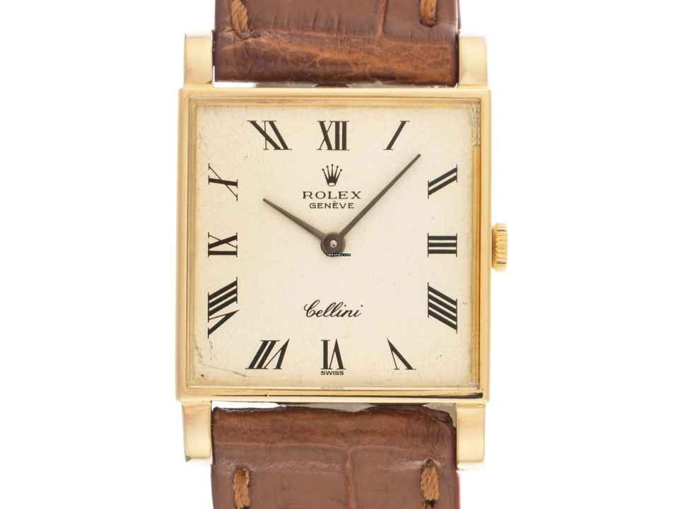  Rolex Cellini Ref.3996 1977 Box&Beschreibung sehr gut Vintage Cellini 18kt Gelbgold 