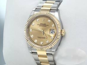 Thumbnail von Rolex Datejust 36 126233 2024 Edelstahl Gelbgold 750 Diamanten Automatik Stahl Stainless Steel 18kt Yellow Gold Oyster-band Chronometer