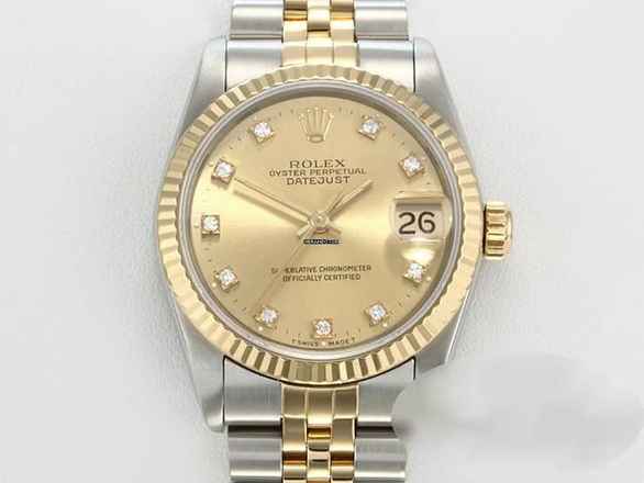  Rolex Datejust 31 Stahl Gelbgold 750 Diamanten Automatik Gold Stahl Stainless Steel 18kt Yellow Gold Jubilé-band Chronometer Oyster 