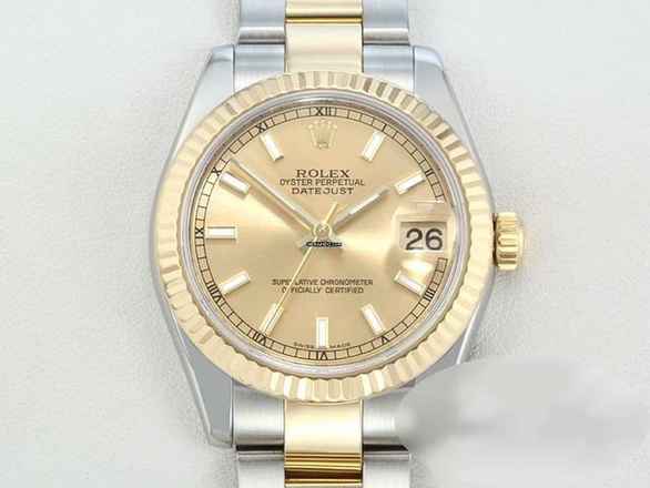 Rolex Lady-Datejust 31mm Medium 178273 2014 Stahl Gelbgold 750 Automatik Stainless Steel 18kt Yellow Gold Oyster-band Chronometer 