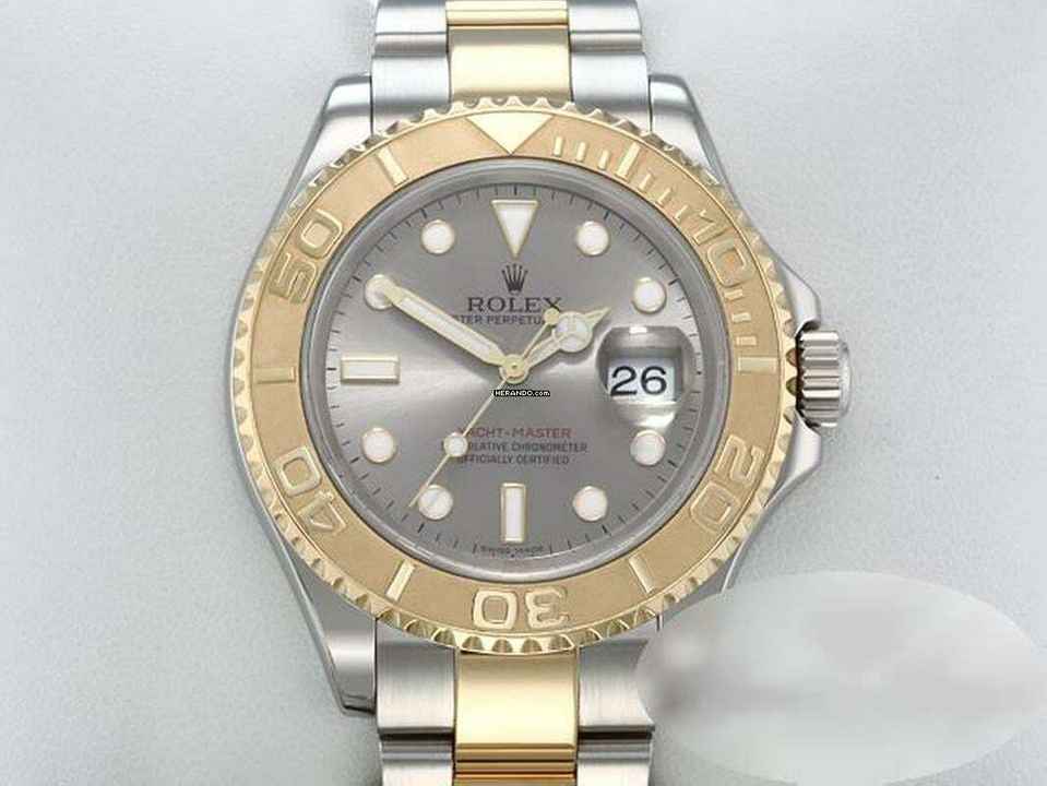  Rolex Yacht-Master 40 40mm 16623 Stahl Gelbgold 750 2008 Automatik Stainless Steel 18kt Yellow Gold Oyster-band Chronometer 