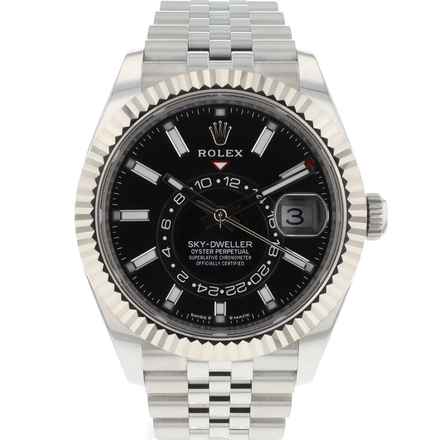  Rolex Sky-Dweller Steel Jubilee Black Dial 