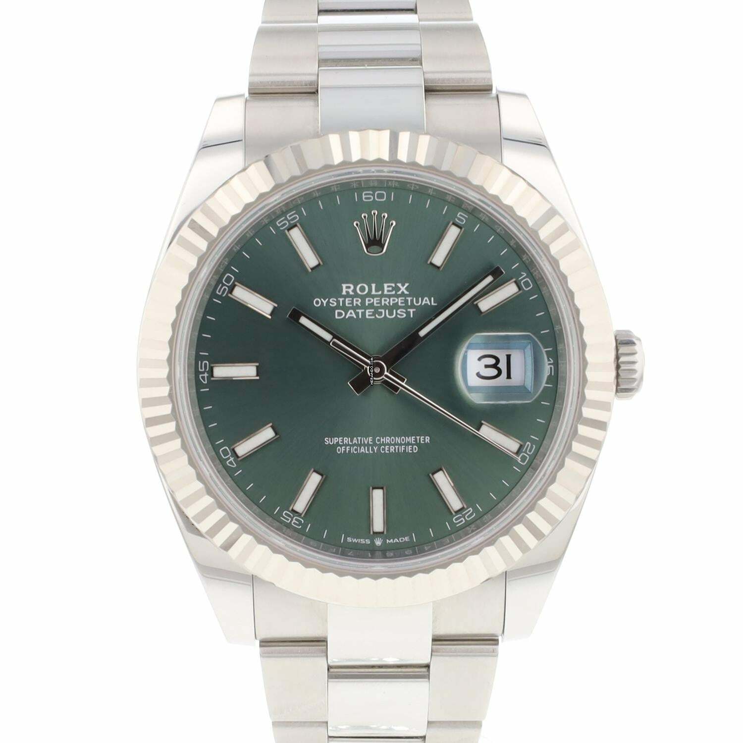 Rolex Datejust 41 Oyster Mint Green Dial NEW 2026