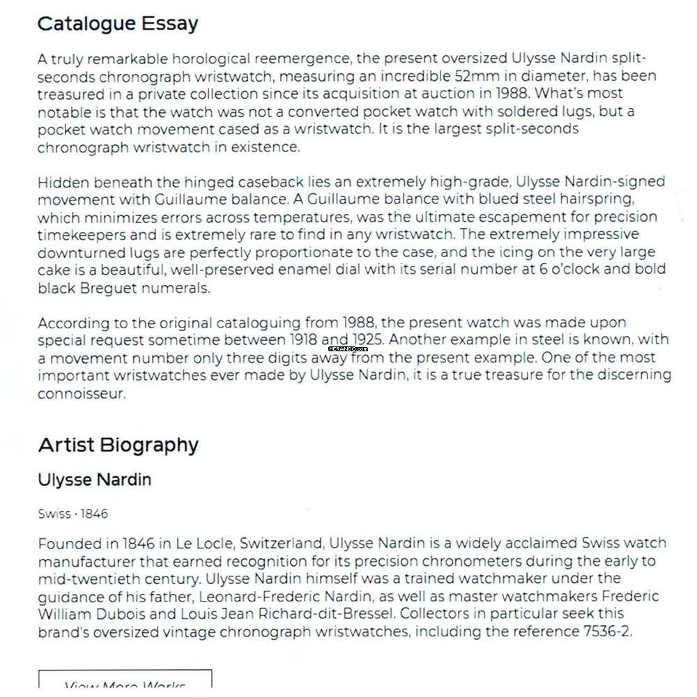 Thumbnail von Ulysse Nardin Split Seconds BJ.1915