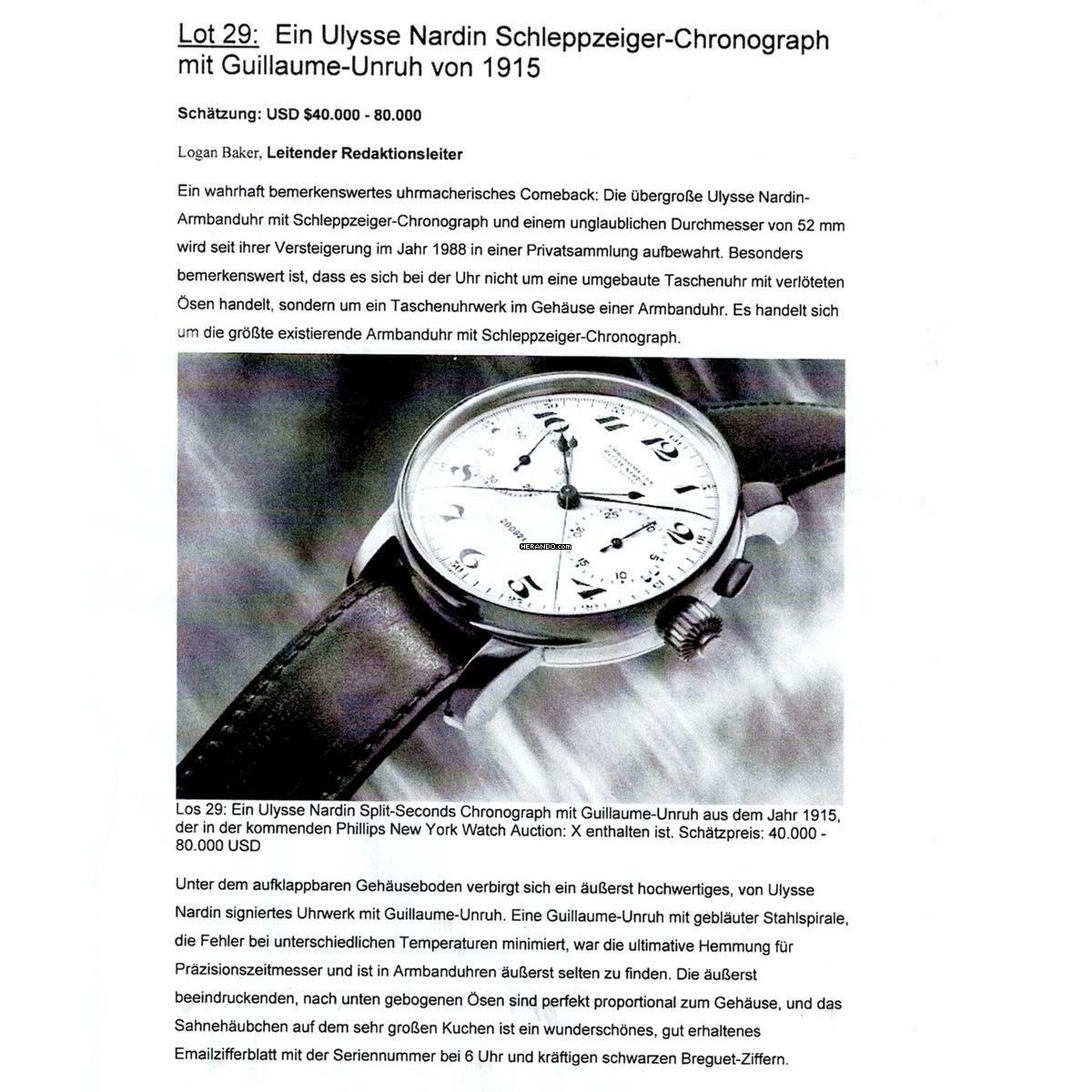 Thumbnail von Ulysse Nardin Split Seconds BJ.1915