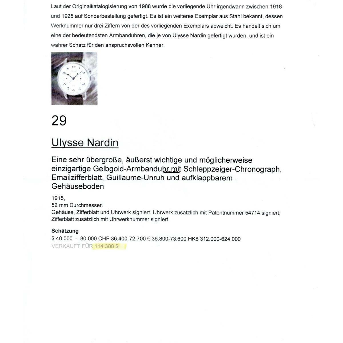 Thumbnail von Ulysse Nardin Split Seconds BJ.1915