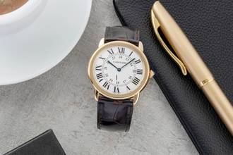 Thumbnail von Cartier Ronde Solo de Cartier 18K (0,750) Gold Medium Size Ref. W6700455 2988 B&P 2017