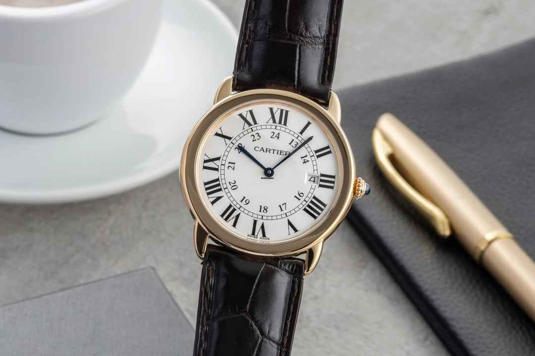  Cartier Ronde Solo de Cartier 18K (0,750) Gold Medium Size Ref. W6700455 2988 B&P 2017 