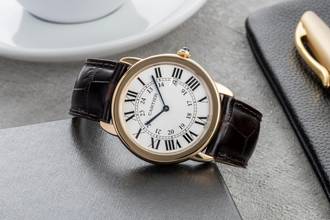 Thumbnail von Cartier Ronde Solo de Cartier 18K (0,750) Gold Medium Size Ref. W6700455 2988 B&P 2017