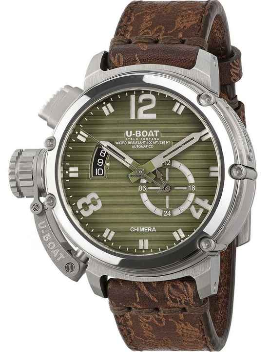  U-Boat Chimera 9604 Herrenuhr Chimera 46mm SS grün Automatik 10ATM 